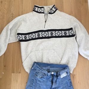 vintage zip up pullover